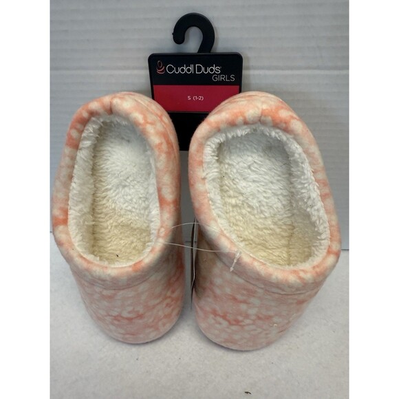 Cuddl Duds Girl's Print Cheetah Print Clog Soft Slippers Sz S 1-2 New - Picture 4 of 7